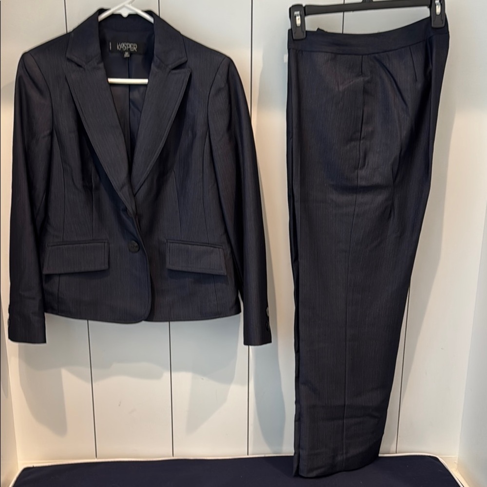 Kasper Navy Pinstripe Blazer